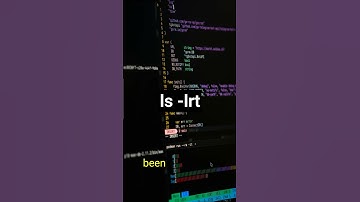 ls -lrt