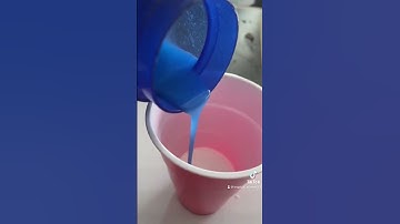 Making slime with detergent ￼