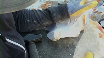 Raw Arkansas Novaculite Spalling - GoKnapping.com