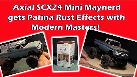 Axial SCX24 "Mini Maynerd" gets Patina Rust Effects with Modern Masters!