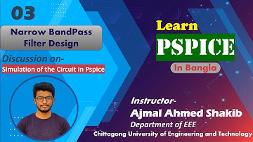 03. Designing and Simulating Narrow Bandpass Filter Circuit | Episode-03 | Learn Pspice in Bangla