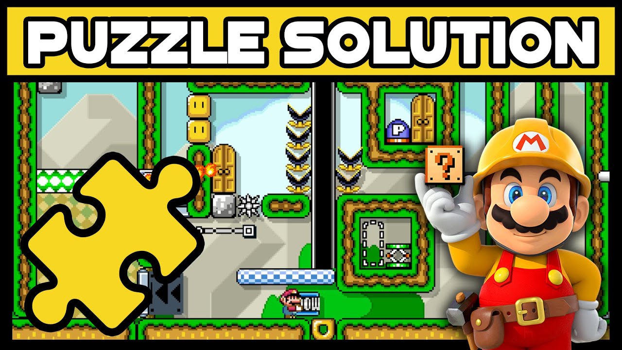 Super Mario Maker - One Screen Puzzle Walkthrough [#4] - Pow x5 HARD ...