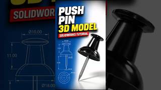158 Push Pin #solidworks @needful3d