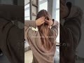 韓国のお土産でもらったクリップでハーフアップ✨　#ヘアアレンジ #ヘアクリップ #美容師　　　#簡単アレンジ