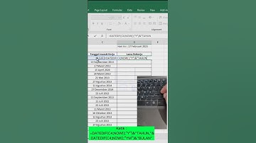Cara menghitung lama masa kerja | Tips Excel