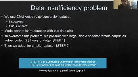 Self-supervised voice conversion with limited data