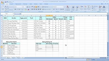 Hướng dẫn giải đề Excel số 1