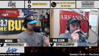 The Zone with Phil Elson & Moose is LIVE in The Oaklawn Hot Springs Studio!