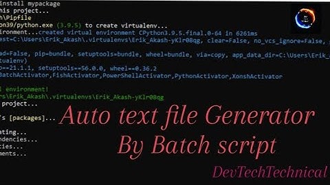 • Create Auto Text Generator By Notepad | Batch script | Command prompt |