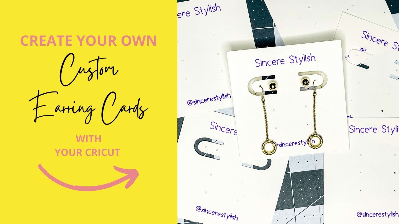How To Create Custom Earring Cards With Your Cricut