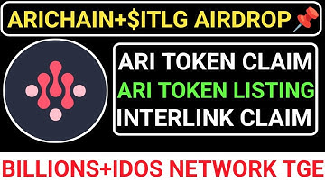 📌ARICHAIN TOKEN AIRDROP🔥INTERLINK AIRDROP🔗BILLIONS+IDOS NETWORK CLAIM🆕NEW UPDATE