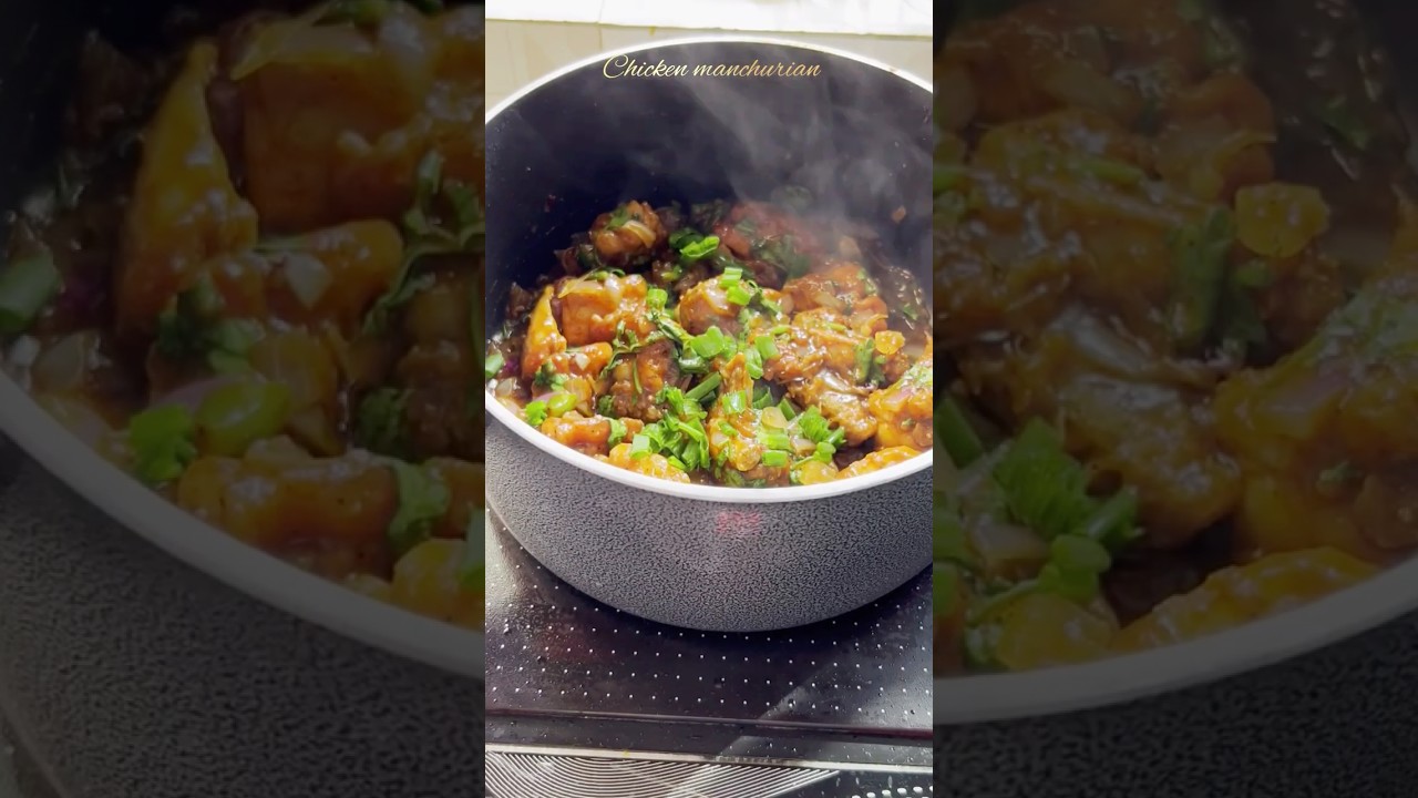 Indo-Chinese delight, chicken manchurian done right 😋!