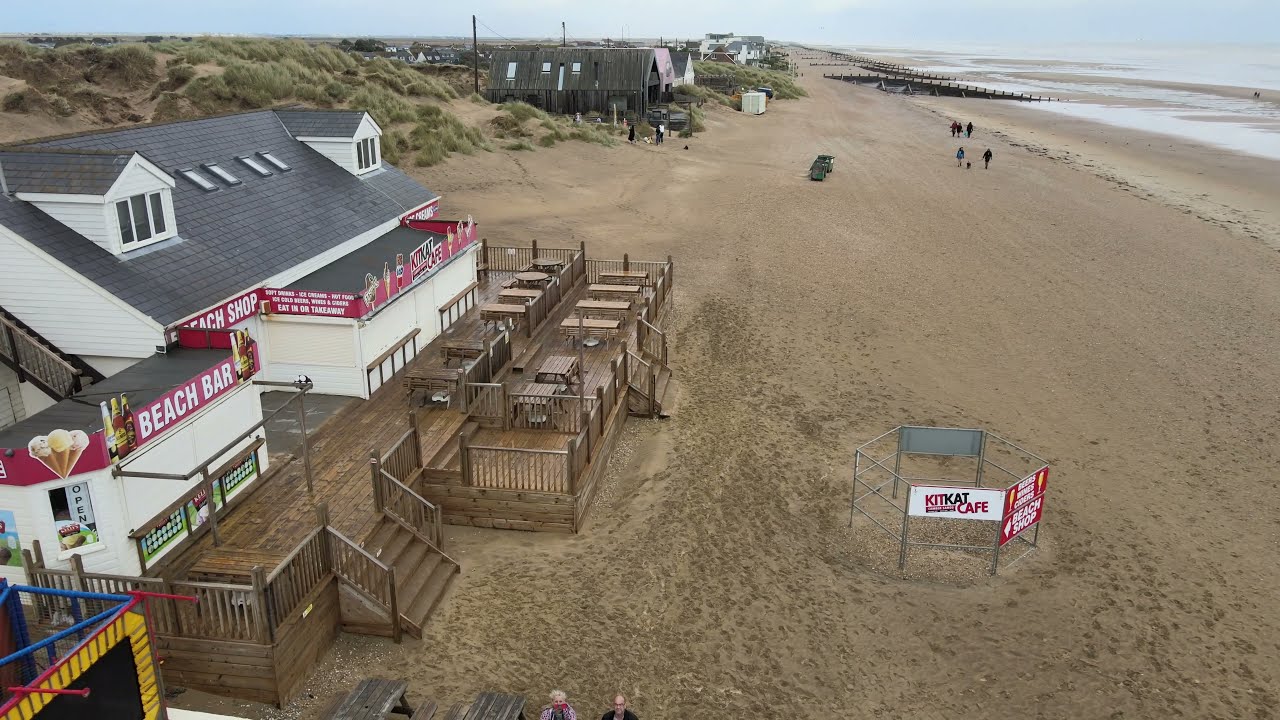 CAMBER SANDS STORMY DAY.