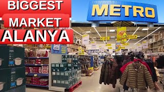 Alanya metro shopping center 2024 metro AVM / alanya market antalya turkey holiday turkey travel 4k
