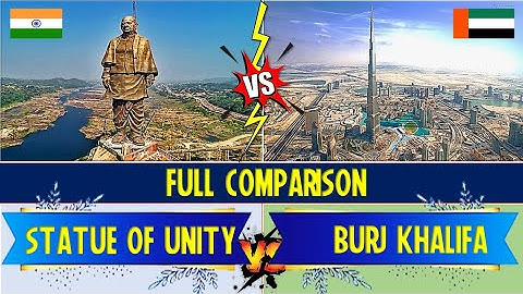 Statue of Unity Vs Burj Khalifa Full Comparison | 🌍 World