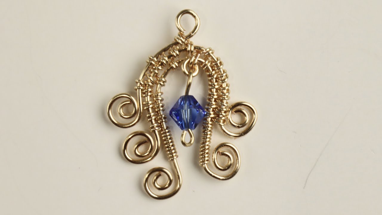 Wire Woven Pendant // Day 5 of the 10 Day Beginner Wire Weaving ...