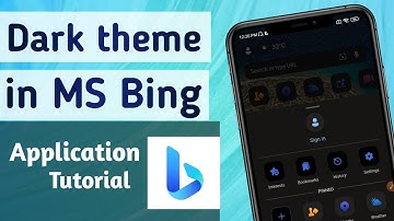 How to Enable Dark Mode /Theme in Microsoft Bing Search App