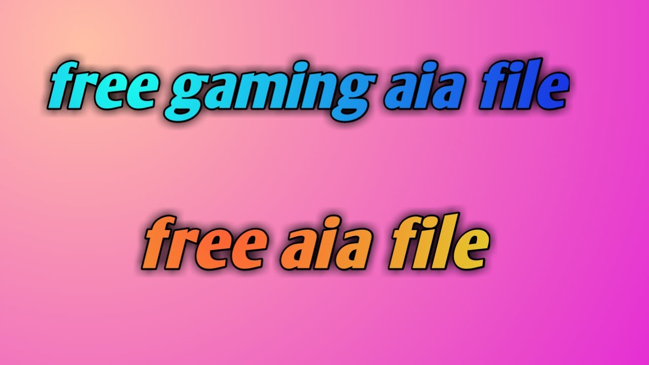 Game aia file for kodular | free gaming aia file - YouTube