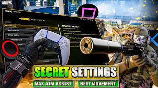 Use these *SECRET SETTINGS* for MAX AIM ASSIST & FPS on MODERN WARFARE 4! 🤫🤯