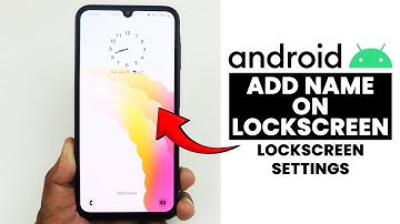 How to Add Name On Lockscreen In Any Android Phone