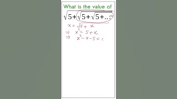 Infinite square roots problem #maths #cbsemaths #iscmathematics #ibmathematics #apmaths #ssccgl