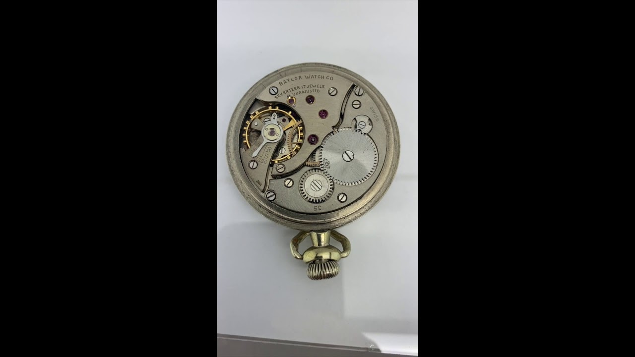 Baylor Watch Co. 17J Swiss Made Pocket 
