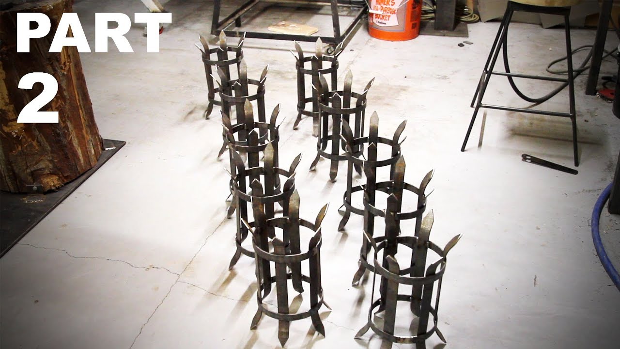 Making Hand Made Steel Chandeliers - Part 2
