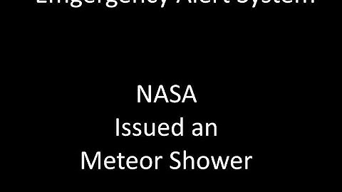 Meteor Shower EAS Scenario