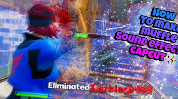 (Tutorial) How To Make This *MUFFLE*  Sound Effect ✨/ On CapCut 🎵