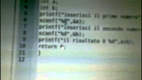 secondo programma in linguaggio c somma di due numeri