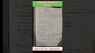 Class 12th Chemistry || Unit:-3 Chemical Kinetic Notes pdf || HBSE/CBSE/NEET
