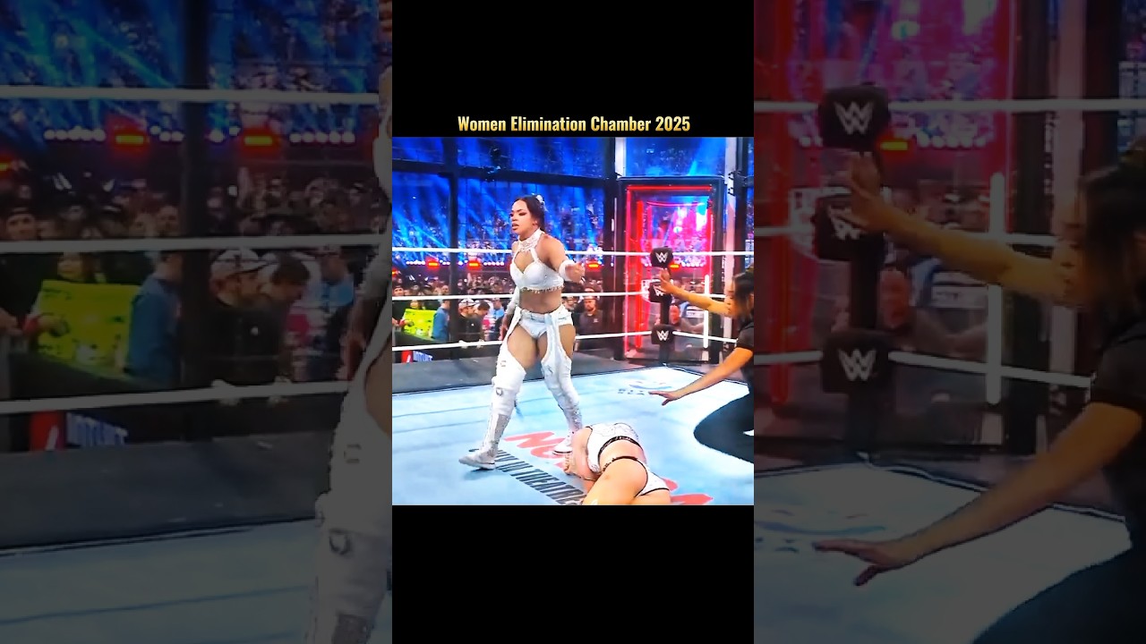 WWE Women Elimination Chamber Match 2025 🔥🥶☠️ | Bianca Belair Wins Women Elimination Chamber 🥵 Edit