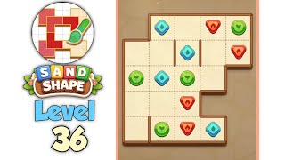 Sand Shape Level 36 Gameplay & Solution