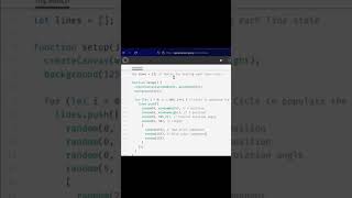 CREATIVE CODING 1 : A SIMPLE RANDOM WALKER IN P5.JS #shorts