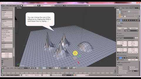 Blender 2.56 step 8 (soft) Proportional selection