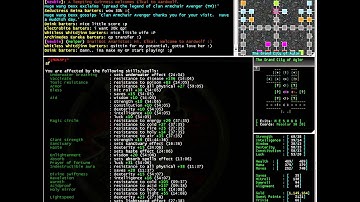 Spellups - Receiving spells from a Super Hero in Aardwolf MUD
