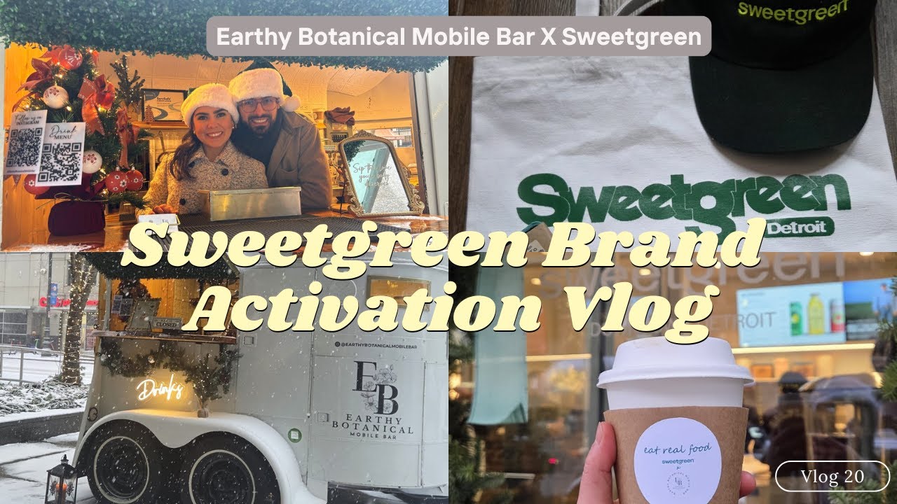 Sweetgreen x Earthy Botanical Mobile Bar Brand Activation | Prep + Event Day Vlog
