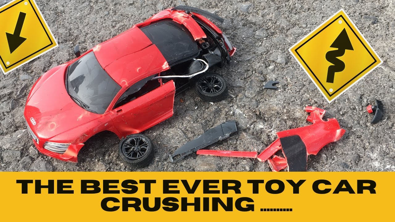 ASMR TOY CAR CRUSHING CRUNCHING EXPERIMENT BY CAR. JUST LISTEN TO THE