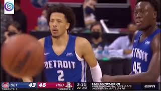 Cade Cunningham Crosses Jalen Green And Hits 3 Nba Summer League Basketball