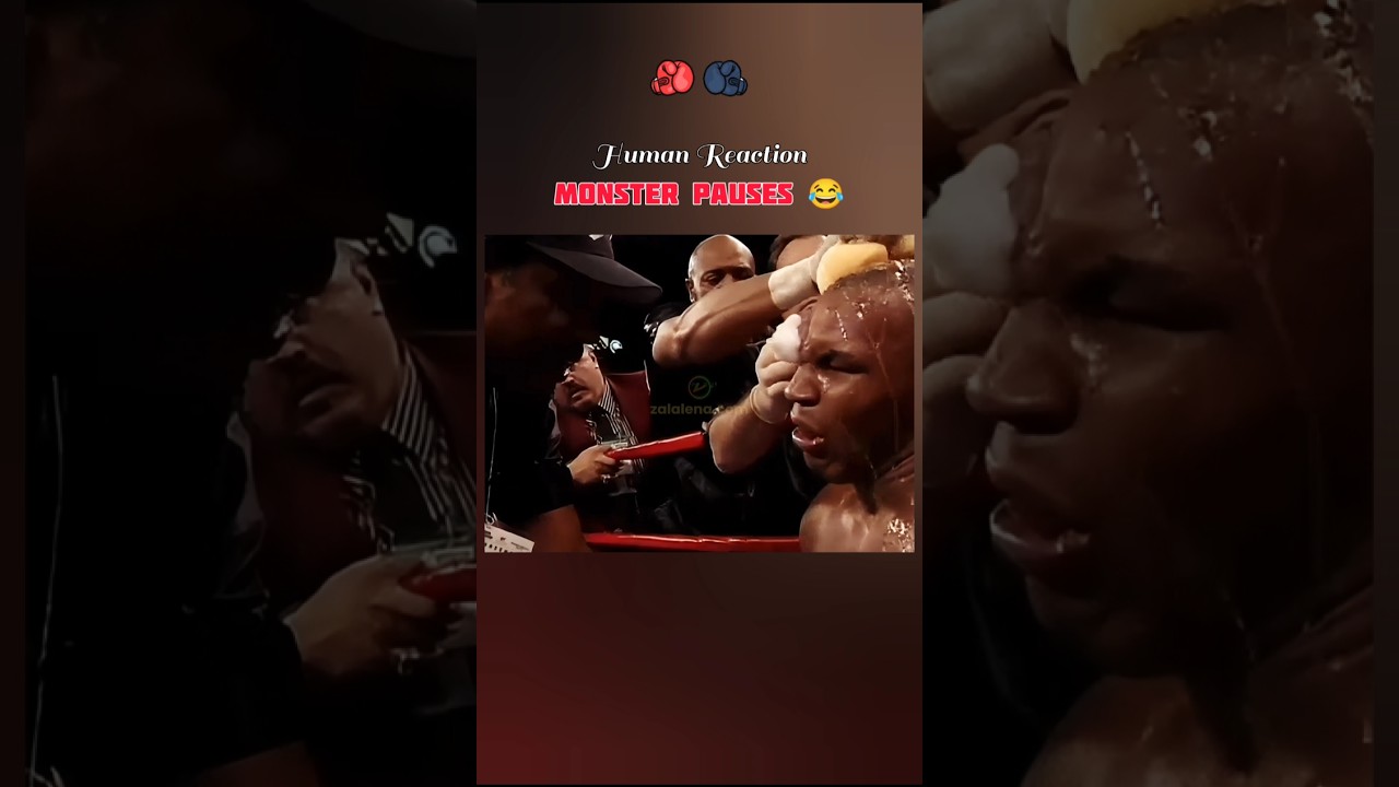 The Moment Mike Tyson Briefly Looked Human In The Corner 🤣