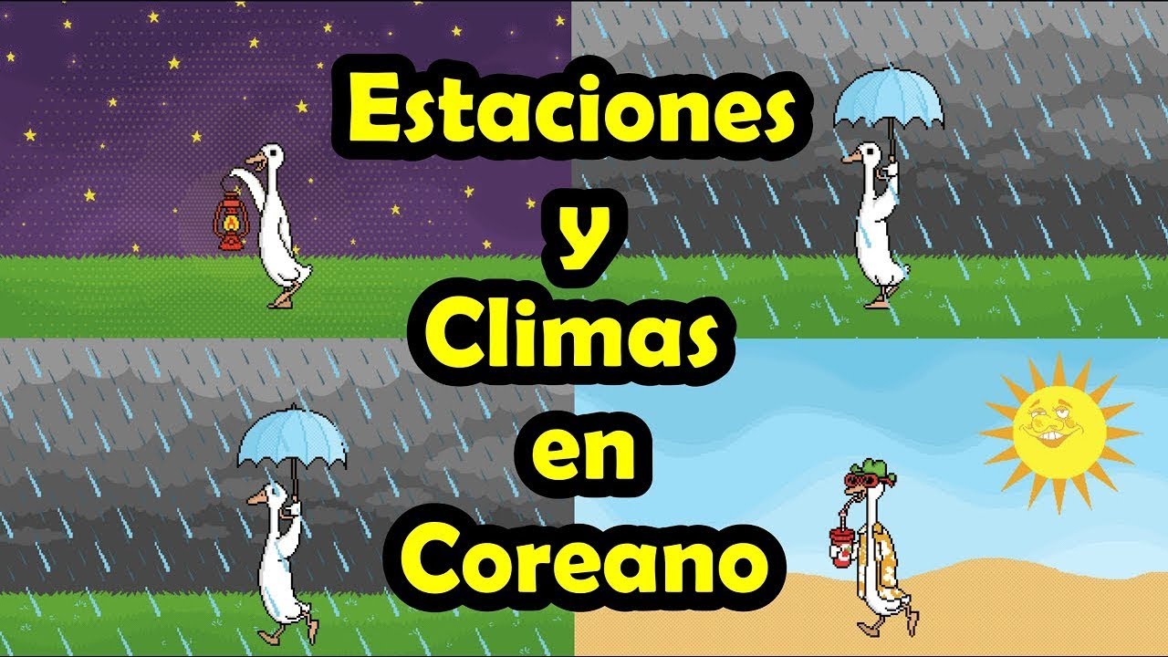 Frases básicas en coreano sobre el clima y las estaciones de Corea!