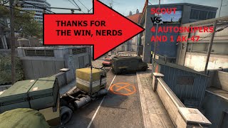 Overpass SCOUT ACE!!! (AGAINST 4 AUTO-SNIPERS!)