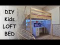 DIY Kids Loft Bed that'll SAVE YOU SPACE! // Woodworking project