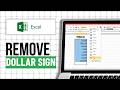 How To Remove The Dollar Sign In Excel (Step By Step)