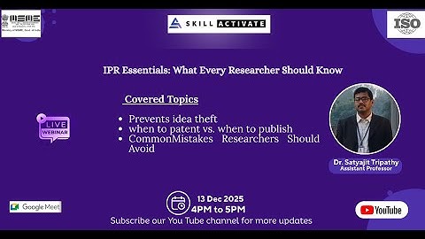 IPR Essentials: What Every Researcher Should Know