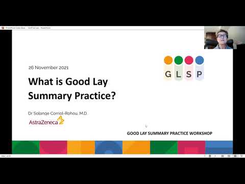 Good Lay ​Summary Practice Workshop Presentations