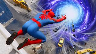 Gta 5 Spider-Man Jumping Into The Infinite Portal