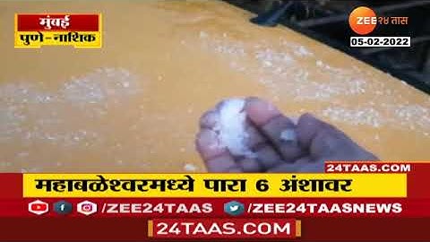 Maharashtra Cold Wave | पश्चिम महाराष्ट्रात थंडीचा वाढला कडाका ! महाबळेश्वरमध्ये दवबिंदू गोठले