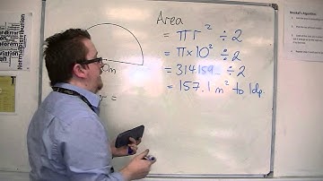GCSE Maths from Scratch 21.05 Finding the Area and Perimeter of a Semi-Circle