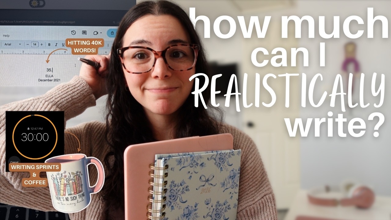 ⋆˙⟡ Сколько я *РЕАЛЬНО* могу написать за день 📜 | видеоблог о писательстве